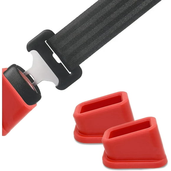 HUGFEGWE 2PCS Seat Belt Buckle Holder, Seat Belt Slot Retainer, Seat Belt Buckle Extender, Auto Seatbelt Buckle Booster, Easy Access Silicone Seatbelt Buckle Cover for Kids Universal U2537-6067