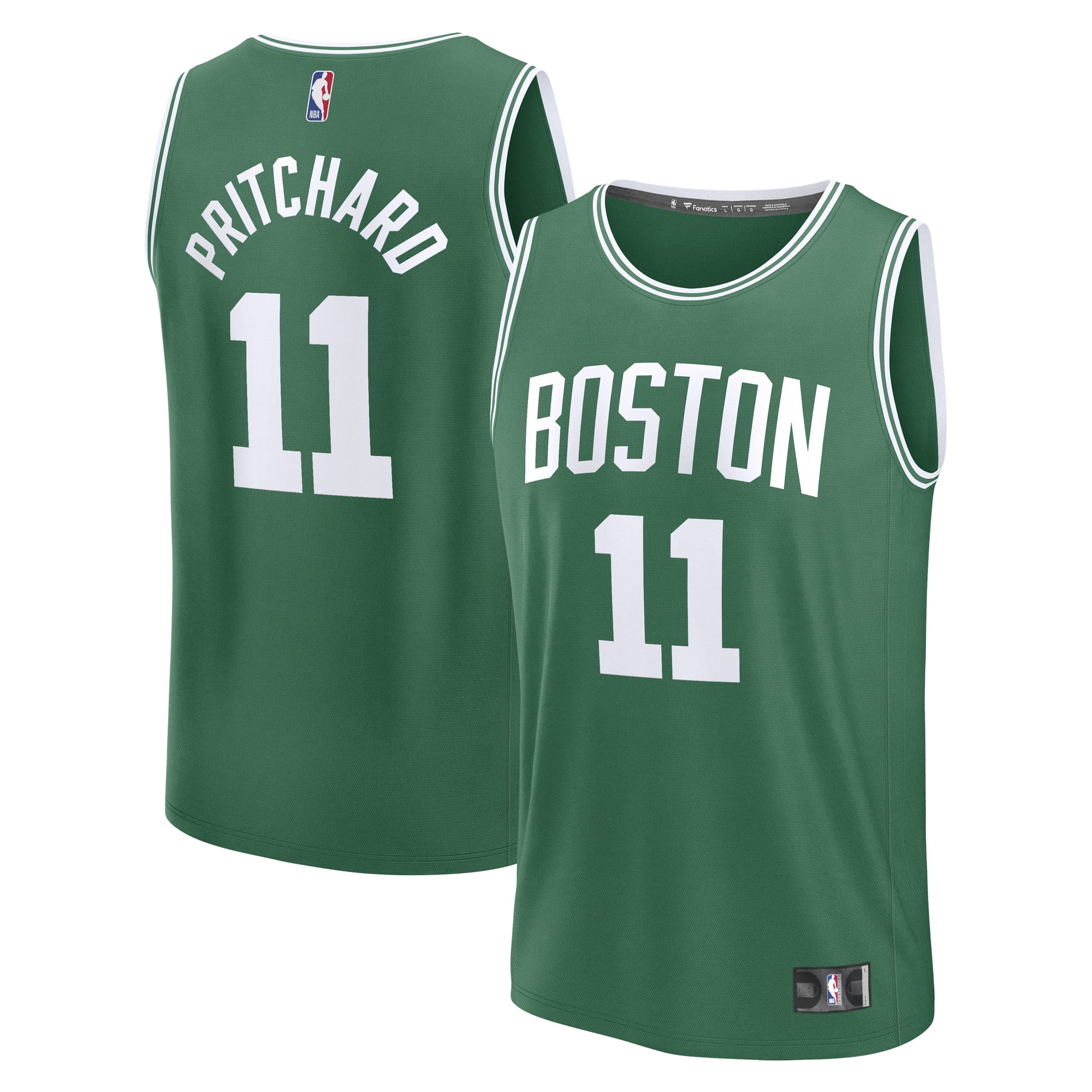 Men's Fanatics Payton Pritchard Kelly Green Boston Celtics Fast Break Replica Player Jersey - Icon Edition