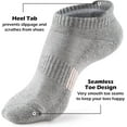thumbnail image 2 of Womens Ankle Socks 5 Pairs Cushioned Running Athletic No Show Socks With Tab, 2 of 5