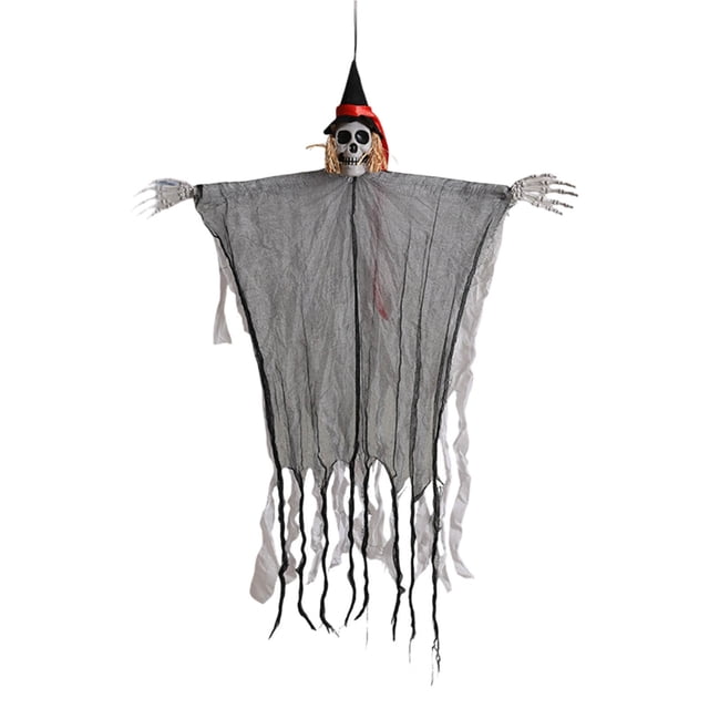 Décorations d'Halloween - Squelette Effrayant Fête Intérieure Extérieure Accessoires Suspendus pour Ambiance Festive