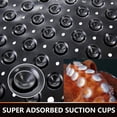thumbnail image 5 of SANMADROLA Shower Stall Mat 21x21 Square Bathroom Bath Tub Mats for Stand up Showers and Small Bathtubs Drain Holes Keep Floor Clean Machine Washable Suction Cups Soft on Feet Black, 5 of 7