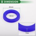 thumbnail image 6 of Universal Oil Seal UN Lip Seal Ring Rotary Shaft Seal 30x45x7mm High Pressure TPU Blue 5 Pcs, 6 of 7