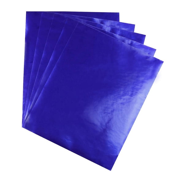 Papel metalizado Hygloss, 8,5 x 11 cm, 100 hojas, color azul