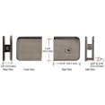 thumbnail image 2 of CRL UC79ABN Antique Brushed Nickel Oversized Fixed Panel U-Clamp, 2 of 6