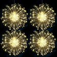 thumbnail image 1 of Cadena de luces para exteriores/interiores JAMW Luces de hadas de fuegos artificiales LED 120 LED 8 modos de control remoto, 1 of 5
