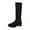 Black, variant on Rokment Knee High Boots for Women with Back Zipper Adjustable Fashion Casual Suede Buckles Wide Calf Tall Riding Dress Boots Fall Winter Black Size 6