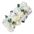 thumbnail image 2 of Panel de Flores Macarena Flores Artificiales Decoración de Pared Boda Despedida de Soltera Baby Blanco, 2 of 8
