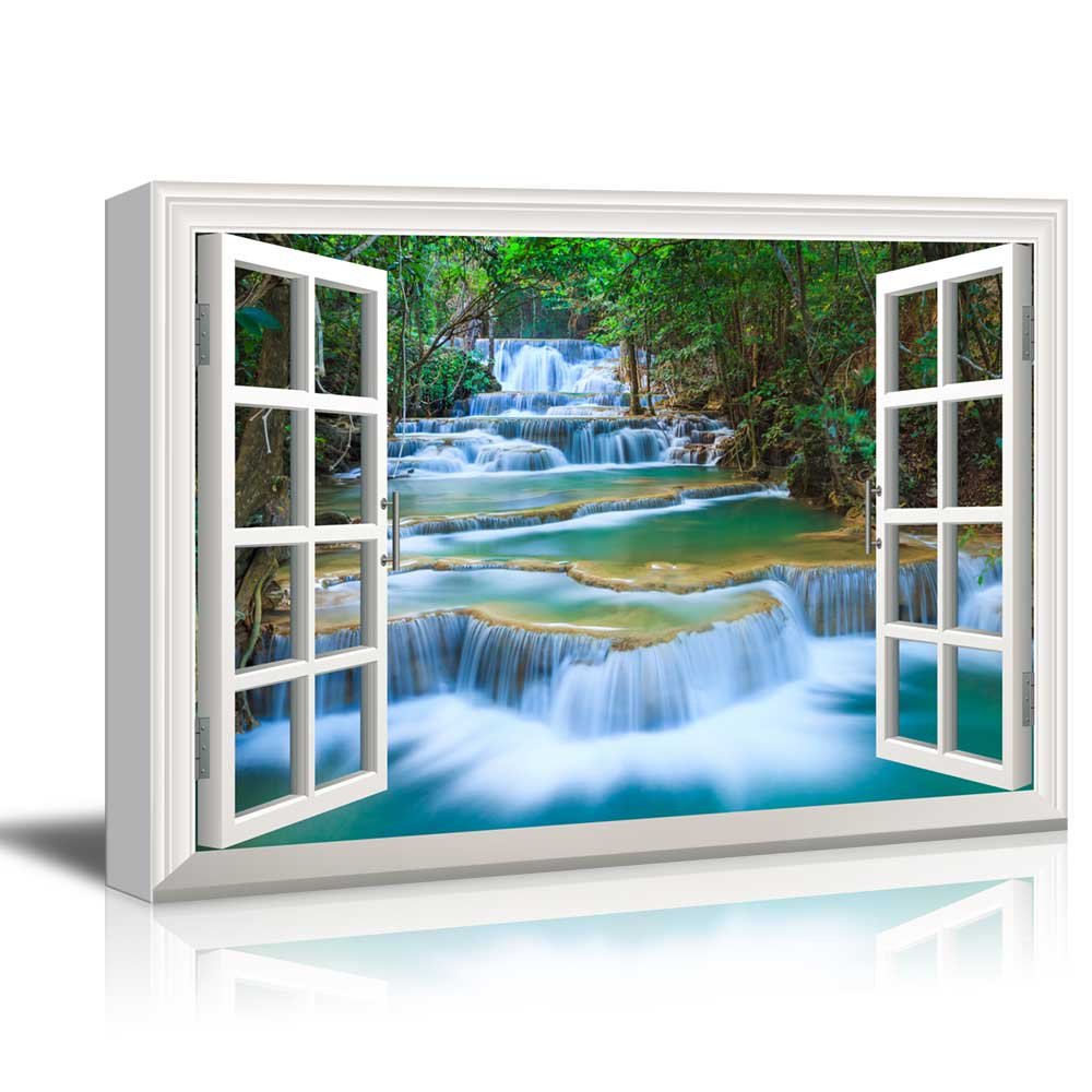 Canvas Print Wall Art - Window Frame Style Wall Decor - Cascading