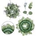 thumbnail image 4 of Guirnalda de flores artificiales para decoración de primavera y verano, guirnalda de plástico multicolor de 12.5 pulgadas para puertas, ventanas, paredes, uso en interiores y exteriores., 4 of 7