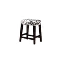 thumbnail image 2 of Home Square 2-Piece 24" Wood Cow Print Counter Stool Set in Black, 2 of 9