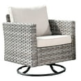 thumbnail image 2 of Vcatnet 1 Piece Patio Furniture Outdoor Wicker Swivel Rocking Chair for Garden,Poolside,Beige, 2 of 6