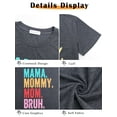 thumbnail image 5 of MOSHU Mothers Day Shirts for Women Round Neck Women T-Shirts Short Sleeve Loose Graphic Tees, 5 of 9