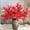 Red, variant on 6 Pcs Artificial Babys Breath Flowers European Faux Silk Flower Bouquet Real Touch Fake Fall Flowers for Office Autumn Wedding Centerpieces Christmas Party Decor