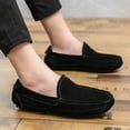 thumbnail image 5 of Winter Men's Casual Loafers Slip On Outdoor Fuzzy Furry Loafers Leather Warm Comfortable Shoes Male Driving Shoes Moccasins Classic Penny Loafer Flats Boat Shoes, 5 of 14