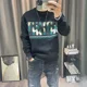 thumbnail image 5 of Ropa para hombre Sudaderas para hombre Cuello redondo Negro Sin capucha Cuello redondo Jersey Harajuku Moda Color pastel Otoño Simple, 5 of 5