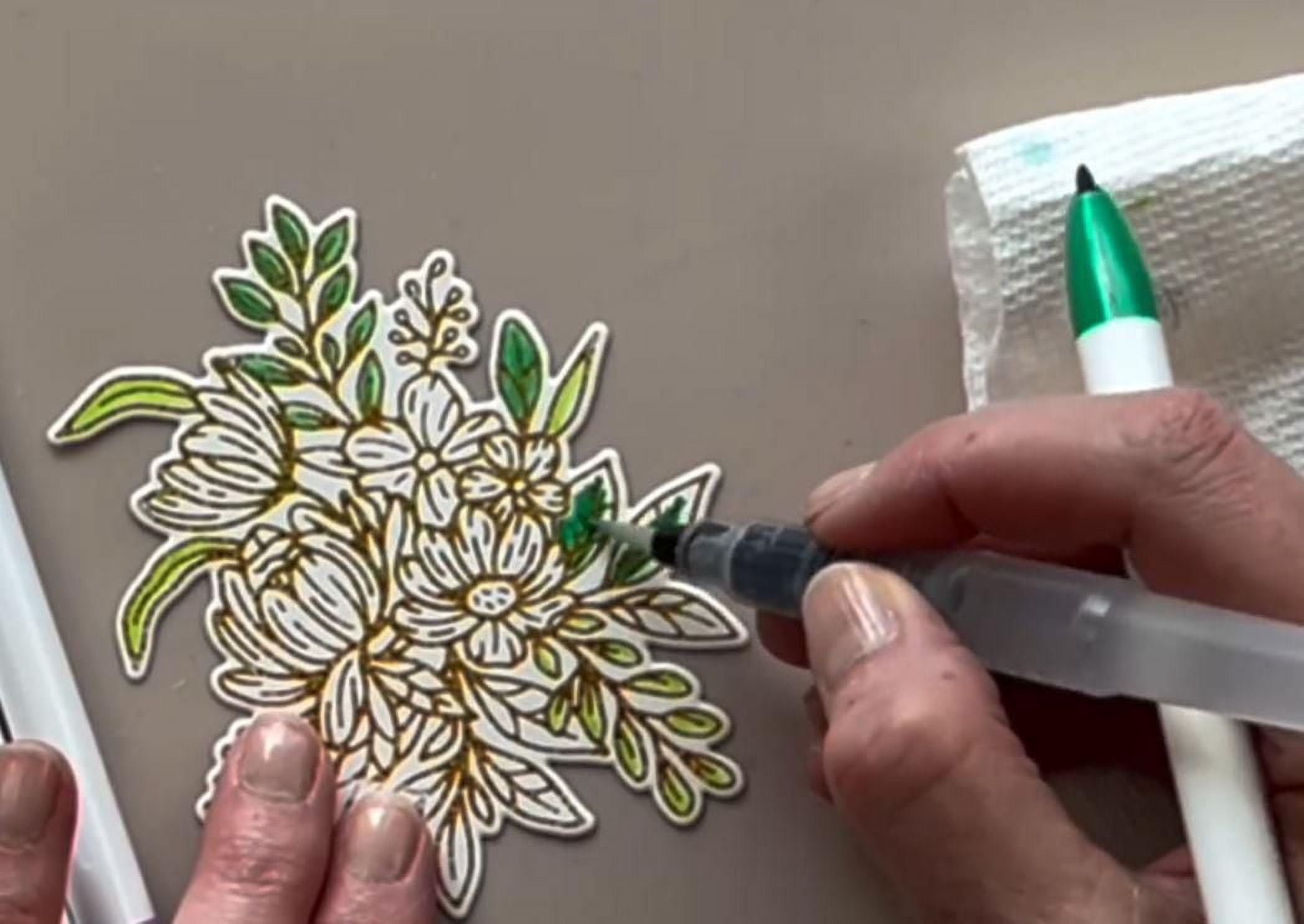 Zebra Water Brush, 3 pack, Easily blend any water based inks