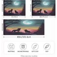 thumbnail image 4 of Wolf Satin Pillowcase for Hair and Skin Silk Pillowcase Soft Breathable Sleeping Pillow Covers Smooth Cooling Pillowcase with Envelope Closure Size Standard 20x26 in Home Decor Gifts, 4 of 7