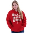 thumbnail image 3 of Road to Heaven Faith Religious Unisex Plus Fleece Graphic Hoodie Brisco Brands 4X, 3 of 5