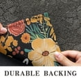 thumbnail image 6 of Welcome Floral Design Collection Natural Door Mats Rug Decorative Doormat Welcome Floor Mat Non Slip Washable Bathroom Kitchen Entrance Rug for Indoor Outdoor Home Decor, 17 X 30 Inch, 6 of 7