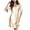 Beige, variant on Satin Nightgown for Women Half Sleeves Silk Sleep Shirt Lace V Neck Knee Length Sleep Dress Nightshirts