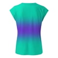 thumbnail image 4 of T Shirts For Women Womens Tops Hat Sleeve Vest V Neck Printed Casual Loose Top T Shirt, 4 of 6