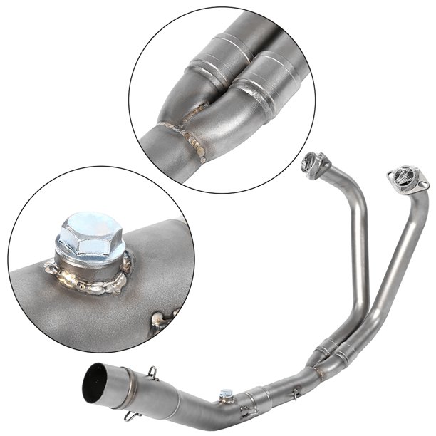 De Escape Completo De La Motocicleta Para YZF-R25 YZF-R3 2015-2018 Tubo De Ventilación De Acero Inoxidable Enlace De Conexión Delantero Compatible Con Un Silenciador De 51 Mm Y