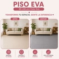 thumbnail image 5 of Piso Tipo Madera EVA Antiderrapante Acolchonado Gris 4 Piezas 1.44m² Decoración Interior Recámara, 5 of 5