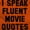 Orange, variant on I Speak Fluent Movie Quotes Film Buff Men's Graphic T Shirt Tees Brisco Brands S