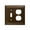 Oil-Rubbed Bronze, variant on CKP #31190 Impressions Collection Toggle Wall Plate, Brushed Nickel
