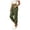 Army Green, variant on Vivianyo HD Women's Linen Blend Summer Jogger Capri Pants, Elastic Cuff Elastic Waist Side Pocket Solid Cropped Jogger Trousers for Women Outdoor Running, Women's Light Army Green, Sizes S-2XL