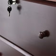 thumbnail image 6 of Pemberly Row Modern 4-Drawer Solid Pine Wood Chest Dresser in Mahogany, 6 of 8