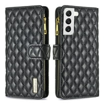 Feishell for Samsung Galaxy S23 Zipper Wallet Phone Case,for Women Men,Luxury PU Leather Cover with 9 Credit Card Slots Magnetic Clasp Flip Holder Protective Case with Wrist Strap,Black