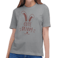 thumbnail image 6 of Women Happy Easter T Shirt Bunny Rabbit Graphic T-Shirt Funny Letter Printed Shirts Short Sleeve Tops for Boys Girls Mens, 6 of 9