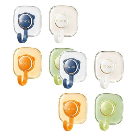 

Xubond Hanging Hook Cartoon Hook Strong Viscose Kitchen No Punch Stick Cute Animal Hanging Rack 4 Pcs Hooks