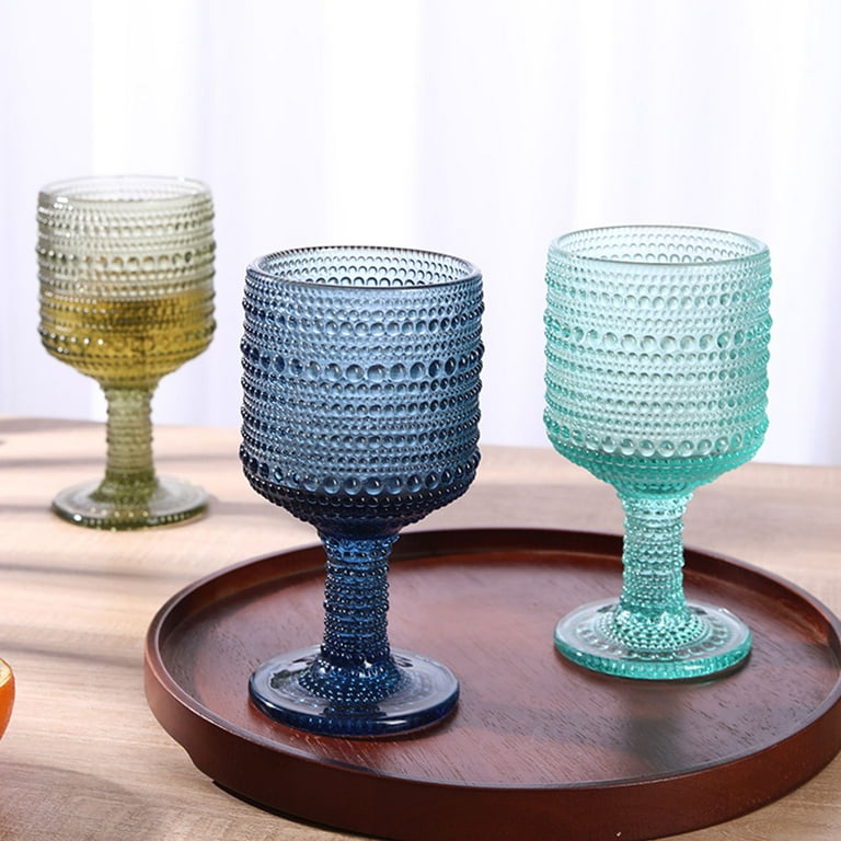 Korean-style Ins Colored Glass Goblet Fresh Simple Color Matching