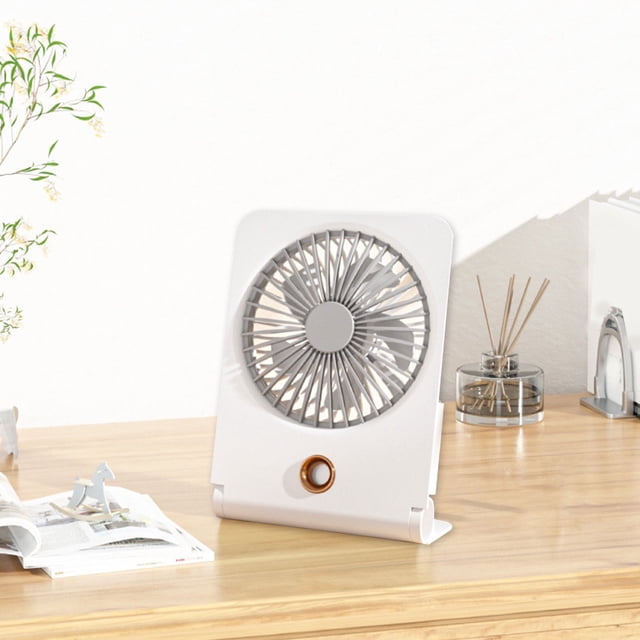 Nilvkv Creative Hole-Wall-mounted Mist Fan USB Rechargeable Desktop Ice Fan Mist Humidification and Atomization Technology