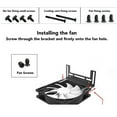 thumbnail image 3 of Fan Bracket, Computer RadiatorHolder Fans Mount Rack Graphics Card Bracket for Video Card DIY Support 8cm 9cm 12cm Fan Computer RadiatorHolder, 3 of 8