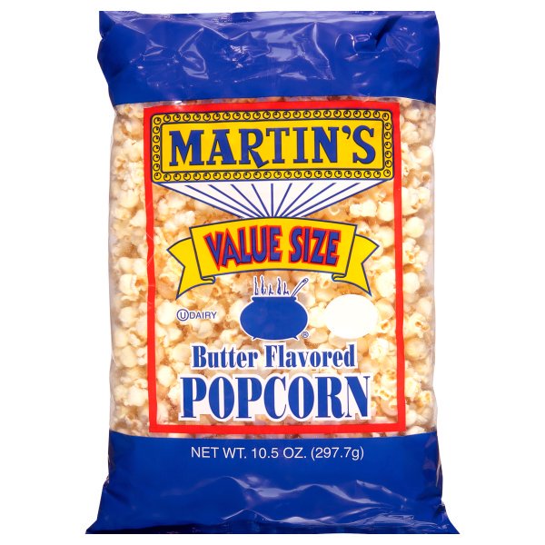 Martin's Butter Flavored Popcorn Value Size, 10.5 Oz.