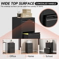 thumbnail image 6 of Kooyon 2 Drawer Vertical File Cabinet with Lock, Black Metal Filing Cabinet for Home Office, Fits Legal/Letter/A4-Assembly Required, 6 of 10