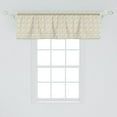 thumbnail image 2 of Ambesonne Neutral Color Valance Pack of 2, Spring Daisy Pattern, 54"X18", Marigold White and Pale Grey, 2 of 3