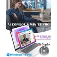 thumbnail image 5 of HP Flagship 17 Touchscreen Laptop Computer - 17.3" Anti-Glare HD+ Display, Windows 11 Pro, Copilot, AMD Ryzen 5 7430U (up to 4.3GHz), Wi-Fi 6, Numeric Keypad, 64GB RAM, 2TB SSD, AI Voice Recorder, 5 of 9