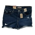 thumbnail image 4 of Levi's Women's Mid-Length Denim Mid-Stretch Super Soft Short (Hawaii Ocean, 14 (W32)), 4 of 5