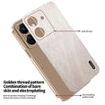 thumbnail image 5 of KADEM For Xiaomi Redmi 13C 4G Poco C65 4G Case Electroplating Silk Texture PU + TPU Phone Back Cover, 5 of 5