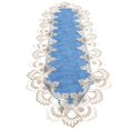 thumbnail image 1 of Waterproof Lace Table Runner Tablecloth for Decor Blue Material, 1 of 5