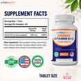 thumbnail image 3 of Vitamatic Vitamin B12 1000 mcg Fast Dissolve 365 Tablets - Berry Flavor - Supports Energy Metabolism, 3 of 12