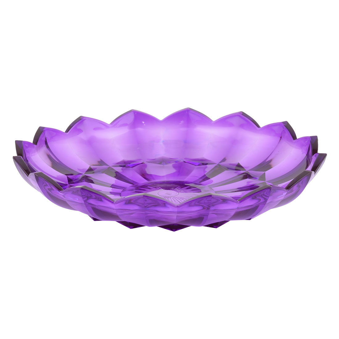 Unique BargainsHome Plastic Flower Shaped Fruit Dessert Dish Plate Holder Container Tray... by