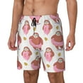 thumbnail image 2 of Haiem Sloth With Donuts1 Men'S Quick-Dry Swim Trunks: Comfortable Beach Shorts With Mesh Lining And Pockets - Ideal For Swimming And Sunbathing Small, 2 of 9