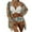 Orange, variant on Viikei Bikini Set Swimwear for Women Summer Plus Size 3 Piece Fashion Print Color Swimsuits