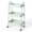 Gray, variant on EBQOSK 3 Tier Small Rolling Cart, Metal Utility Storage Organizer Kitchen Trolley Bathroom Laundry Room Bar Office Shelves Green