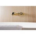 thumbnail image 4 of Kingston Brass KS5022RX Belknap Two-Handle Wall Mount Roman Tub Faucet, Polished Brass, 4 of 7